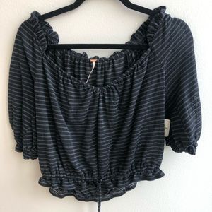 Free People striped top size M new with tags